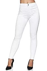 Elara Jeans Elara Damen Jeans High Waist Slim Fit Chunkyrayan