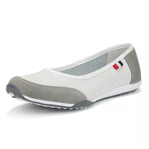 FILIPPO Flache Schuhe FILIPPO Ballerina Schuhe Damen Sportlich - Barfußschuhe Damen Leder - Slip on Ballerinas Frauen - Schlupfschuhe