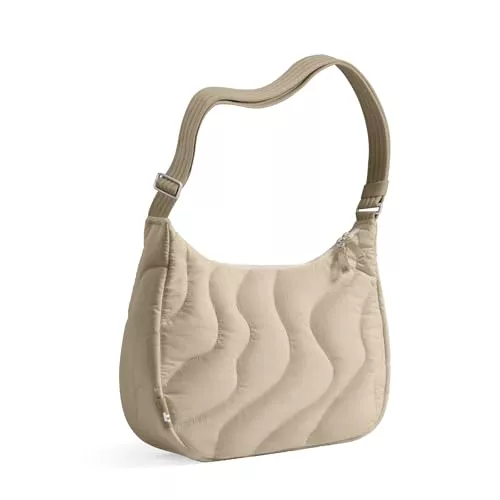 tomtoc Taschen & Rucksäcke tomtoc 3,5L 9L Puffer Sling Crossbody Bag Damen, Modische Nylon Moon Bag Damen mit Gut Sitzendem Schulterriemen, Passend für Mobiltelefon &amp; Tägliche Essentials, Handtasche mit Innenfächern