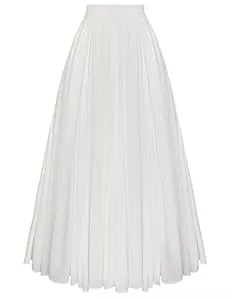 SCARLET DARKNESS Röcke SCARLET DARKNESS Damen Mittelalter Maxirock Hohe Elastische Taille Lang Freizeitrock mit Taschen