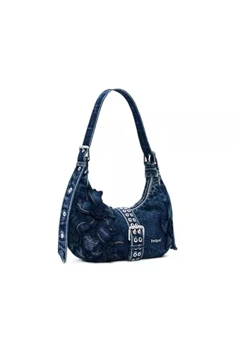 Desigual Taschen & Rucksäcke Desigual Schultertasche Umhängetasche Curio Denim Margot Bag Denim Dark Blue blau