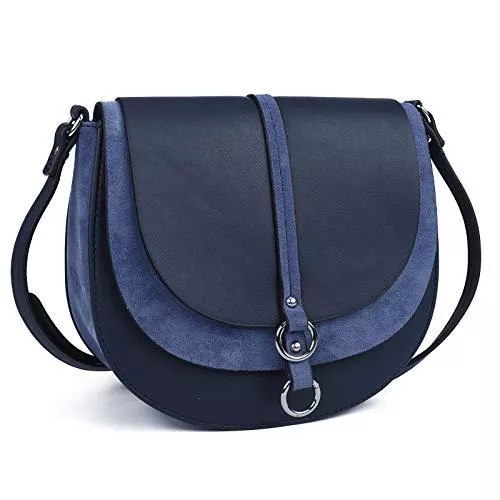 AFKOMST Taschen & Rucksäcke AFKOMST Umhängetasche Damen Klein, Frauen PU Leder Schultertaschen, Handtasche Damen, mit Verstellbar Abnehmbar Schultergurt
