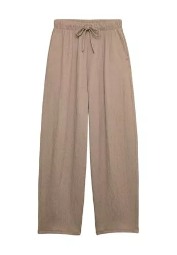Marks &amp; Spencer Hosen Marks &amp; Spencer Damen-Hose mit hohem Bund, strukturierter Oberfläche und schmal zulaufendem Bein – elastischer Bund für hohen praktische Seitentaschen