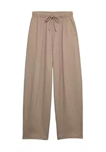 Marks &amp; Spencer Hosen Marks &amp; Spencer Damen-Hose mit hohem Bund, strukturierter Oberfläche und schmal zulaufendem Bein – elastischer Bund für hohen praktische Seitentaschen