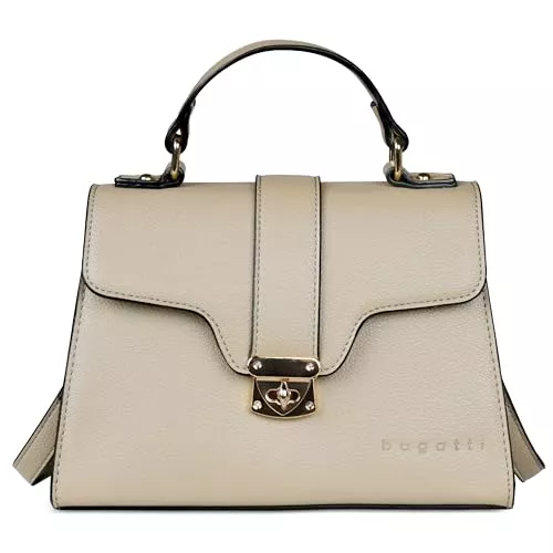 bugatti Taschen & Rucksäcke bugatti Mare 3.0 kleine Henkeltasche für Damen, elegante Umhängetasche aus Kunstleder