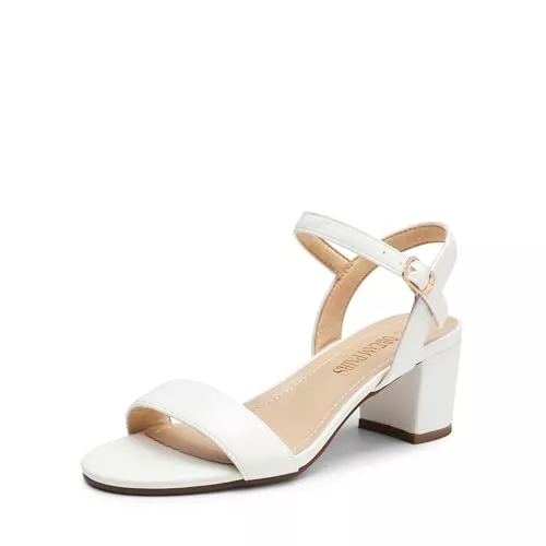 DREAM PAIRS Sandalen & Slides DREAM PAIRS Damen-Sandalen mit hohen Absätzen Modische Blockabsätze-Sandals mit offenem Zehenbereich und Pumpabsatz