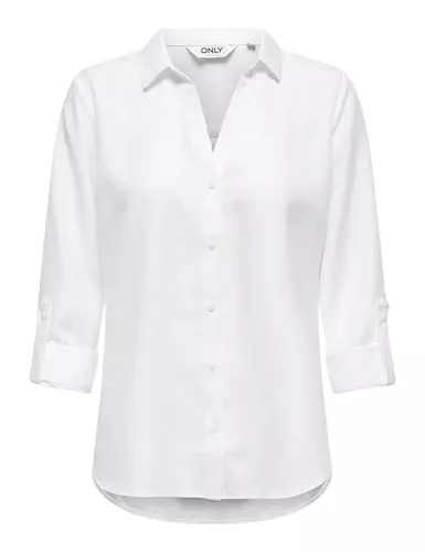 ONLY Hemdblusen ONLY Damen Only Female Hemd Onlrillo Hemd Onlrillo Melli Ls Reg Shirt WVN (1er Pack)