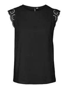 VERO MODA Ärmellose Blusen VERO Moda Damen Vmemily Sl Gathering Top JRS Noos Top (1er Pack)