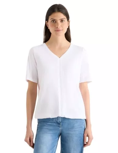 Cecil T-Shirts Cecil Damen 3229241 Kurzarm T-Shirt im Tunika-Look (1er Pack)