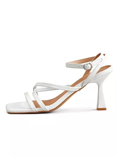 Rio Fiore Sandalen & Slides Rio Fiore Sandalen Damen mit Riemchen, Schwarz, Weiß, Beige, Braun, Silber, Rosa Fuchsia, Riemchensandalen, Sandalen mit 8.5cm Absatz, 2681L-1-A