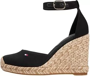 Tommy Hilfiger  Tommy Hilfiger Damen Flag High Wedge Espad Closed Toe Fw0fw09225 Keil-Espadrilles