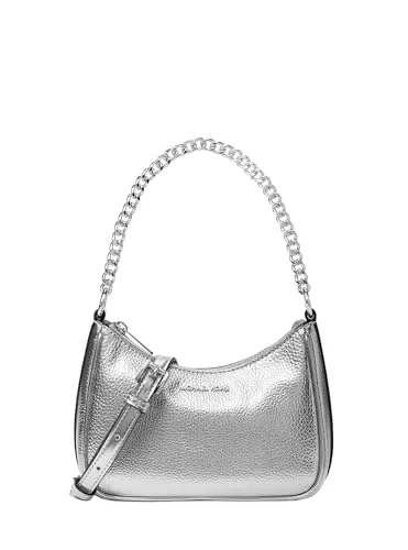 Michael Kors Taschen & Rucksäcke Michael Kors Jet Set Travel Extra-Small Metallic Convertible Crossbody Silver
