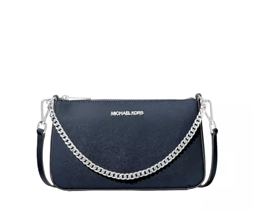 Michael Kors Taschen & Rucksäcke Michael Kors Jet Set Medium Saffiano Leder Crossbody Bag Navy