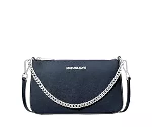 Michael Kors Taschen & Rucksäcke Michael Kors Jet Set Medium Saffiano Leder Crossbody Bag Navy