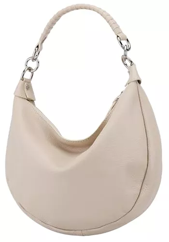 SH Leder Taschen & Rucksäcke SH Leder Echtleder Damen Halbmondförmige Tasche stylisch bananentasche Umhängetasche Leder 30x22cm Mina G668