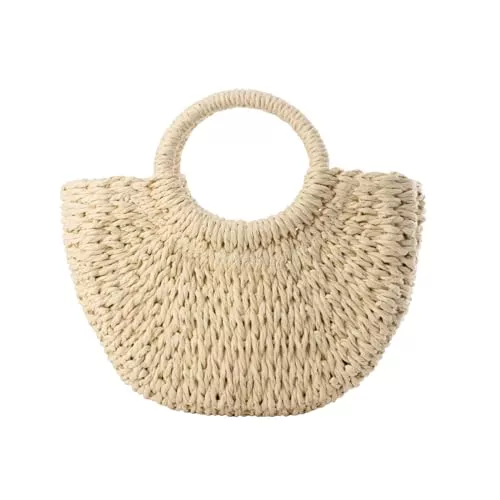 Jywmsc Taschen & Rucksäcke Jywmsc Stroh Clutch Geldbörsen für Damen Sommer Strandtaschen Tote Quasten Abendtasche Handtaschen