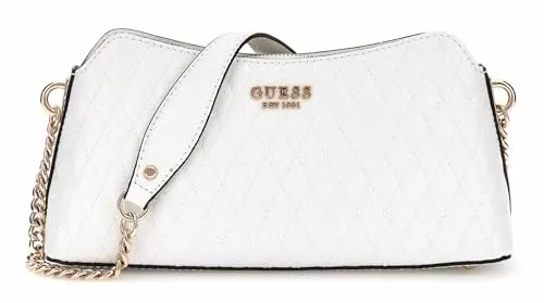 GUESS Taschen & Rucksäcke GUESS Betula Top Zip Shoulder Bag White