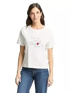 TOM TAILOR T-Shirts TOM TAILOR Damen T-Shirt mit Muster