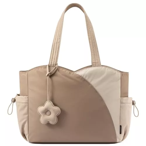 LOVEVOOK Taschen & Rucksäcke LOVEVOOK Shopper Tasche Damen, Leicht Puffer Taschen Tote Bag Handtaschen Arbeitstasche, Groß Laptoptasche Süß Tragetasche Schultertasche Lehrertasche für Arbeit Uni Schule Reise