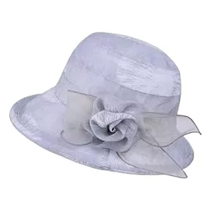 SLXLYH Hüte & Mützen SLXLYH Modischer Netz Sonnenhut für Damen, Blumendekoration, tragbar und bequem für Damen, ideal für Reisen, Netz Blumenhut