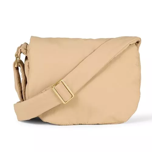 Amazon Essentials Taschen & Rucksäcke Amazon Essentials Damen Verstellbare Umhänge-Überschlagtasche Aus Nylon