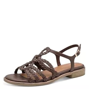 MARCO TOZZI Sandalen & Slides Marco Tozzi Damen Sandale weiches Feel Me Fußbett Vegan weiches Innenfutter Modern