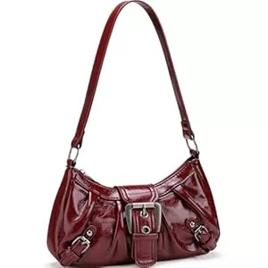WantGor Taschen & Rucksäcke WantGor Frauen Schultertasche Clutch Tote Taschen Top Griff Tasche Reißverschluss Vintage Handtasche Schnalle Punk Hobo Taschen Trendy Unterarmtasche