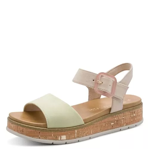 MARCO TOZZI Sandalen & Slides MARCO TOZZI Damen Sandale weiches Feel Me Fußbett Vegan weiches Innenfutter Modisch