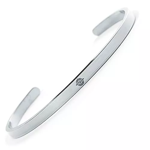 BERGERLIN Schmuck Armband mit Infinity, Herz, Anker, Goa, Om, Kreuz, Lebensbaum, Kompass, Kleeblatt, Lebensbaum, Peace – Zeichen Armreif von BERGERLIN