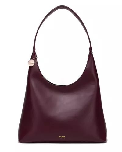 SUANNI Taschen & Rucksäcke SUANNI Hobo-Tasche aus veganem Leder für Damen, mittlere Sommergeldbörse, lässige Schultertasche, Arbeits- und Alltagshandtaschen mit Reißverschluss