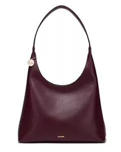 SUANNI Taschen & Rucksäcke SUANNI Hobo-Tasche aus veganem Leder für Damen, mittlere Sommergeldbörse, lässige Schultertasche, Arbeits- und Alltagshandtaschen mit Reißverschluss