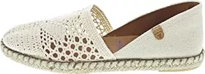 VERBENAS Sandalen & Slides VERBENAS Carmen Gehäkelte beige Espadrilles