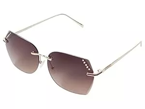 GUESS Sonnenbrillen & Zubehör GUESS GF0384 Gold/Gradient Brown Damen Sonnenbrille Klassisch Alltag