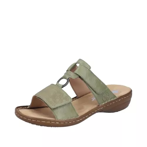 Rieker Sandalen & Slides Rieker Damen Pantoletten 60885, Frauen Slipper
