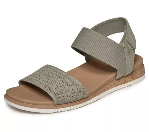Skechers Sandalen & Slides Skechers Damen Desert Kiss Low Top LookFlache Sandale