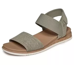 Skechers Sandalen & Slides Skechers Damen Desert Kiss Low Top LookFlache Sandale