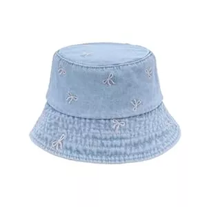Eigso Hüte & Mützen Eigso Fischerhut Damen Denim Sonnenhut Sommer Strand Anglerhut Faltbar UV Strandhut für Damen