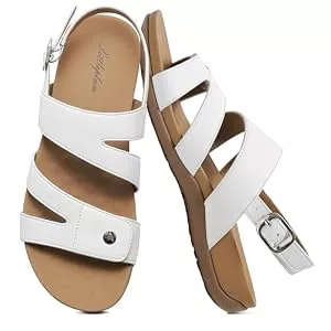 Littleplum Sandalen & Slides Littleplum Damen Sandalen Flach Bequem Sommer Elegante Freizeit Sandaletten