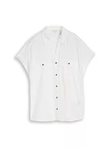 TOM TAILOR Kurzarmblusen TOM TAILOR Damen 1049813 Loose Fit Bluse mit Taschen