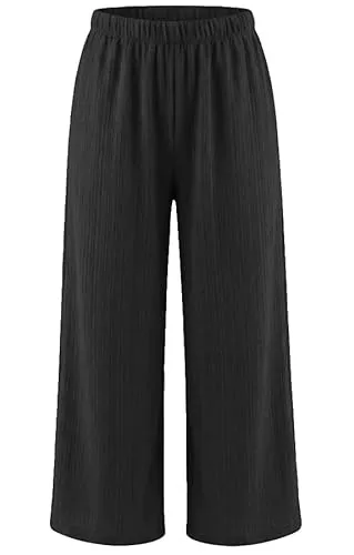 Van Der Rich Hosen Van Der Rich ® - Gerade Weite Sommerhose Strukturgewebe Zeitloser Schnitt Elastischer Bund - Damen