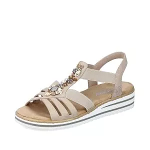 Rieker Sandalen & Slides Rieker Damen Riemchen-Sandalen V0649-62 Weite Schmal Pull-on