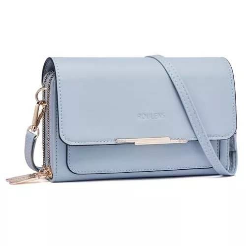 Roulens Taschen & Rucksäcke Roulens Klein Handy Umhängetasche,Damen Kleine Umhängetasche, Veganes Leder Crossbody Schultertasche Reisepass Handytasche mit Kartenschlitz Verstellbar Abnehmbar Schultergurt