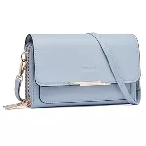 Roulens Taschen & Rucksäcke Roulens Klein Handy Umhängetasche,Damen Kleine Umhängetasche, Veganes Leder Crossbody Schultertasche Reisepass Handytasche mit Kartenschlitz Verstellbar Abnehmbar Schultergurt