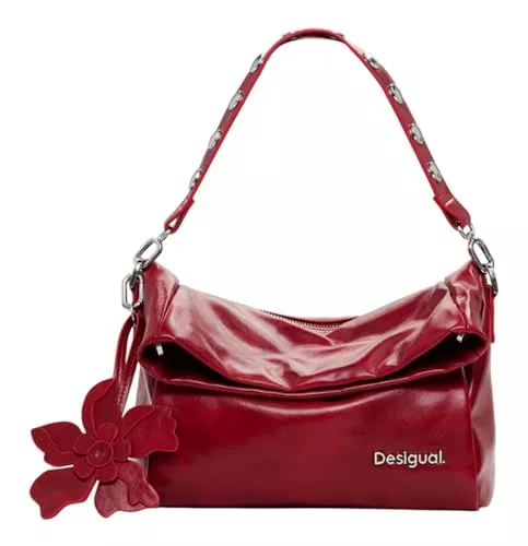 Desigual Taschen & Rucksäcke Desigual Schultertasche Umhängetasche Reprise Red Valentine Loverty Shoulder Bag Carmine rot