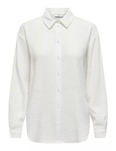 JDY Hemdblusen JDY Damen Musselin-Bluse JDYTheis Langarm 15271018 Cloud Dancer M
