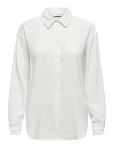 JDY Hemdblusen JDY Damen Musselin-Bluse JDYTheis Langarm 15271018 Cloud Dancer M