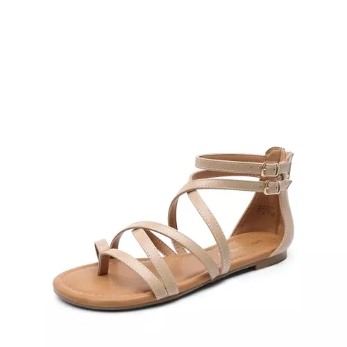 DREAM PAIRS Sandalen & Slides DREAM PAIRS Damen Sandalen flache Sandalen Sommer