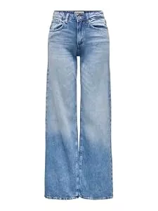 ONLY Jeans ONLY Female Jeans mit weitem Bein ONLHOPE Niedrige Taille Weiter Beinschnitt Jeans