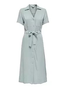 ONLY  ONLY Female Hemdblusenkleid ONLSIESTA Leinen Langes Kleid