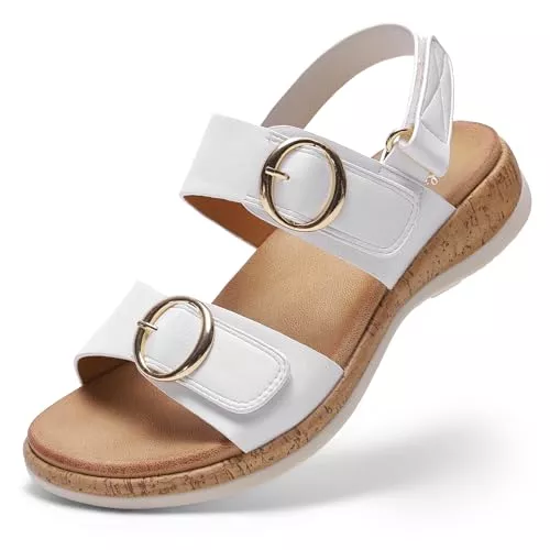 Littleplum Sandalen & Slides Littleplum Damen Sandalen Freizeit Flache Sandaletten Bequem Sommer Sandals